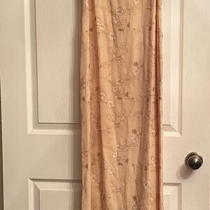 Floral Cream Maxi Dress
